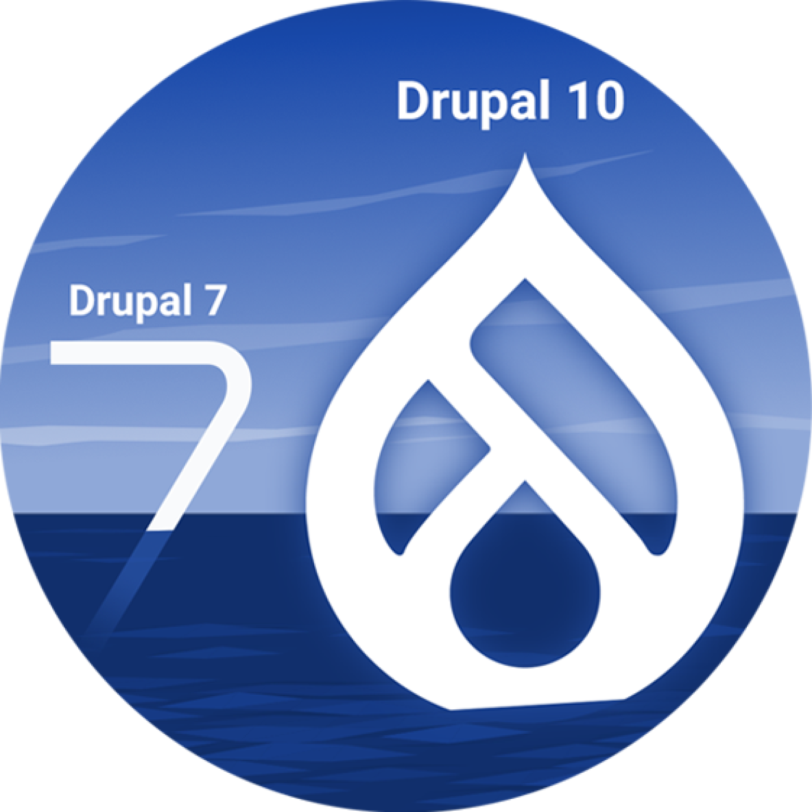 Drupal 7 auf 10 Transformation Symbolbild